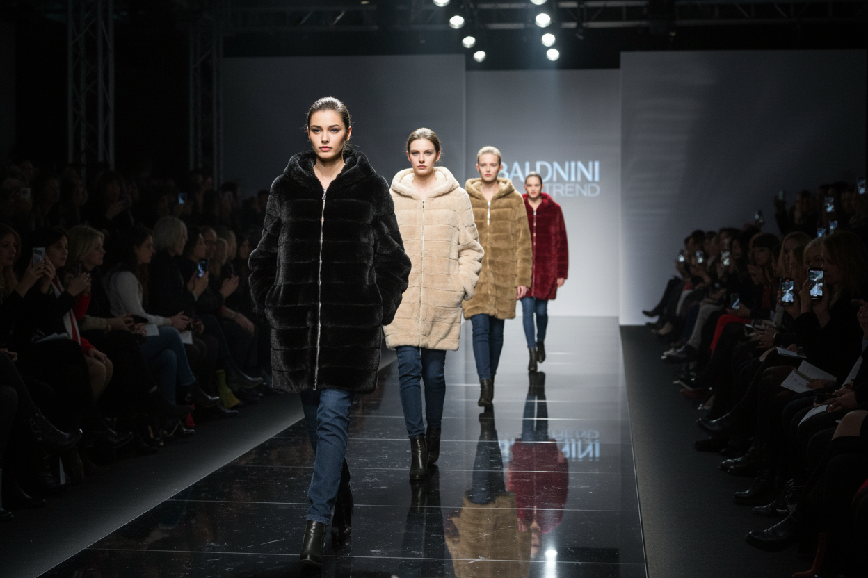 Baldinini Trend szőrme kabát 4 színben - kifutó bemutató